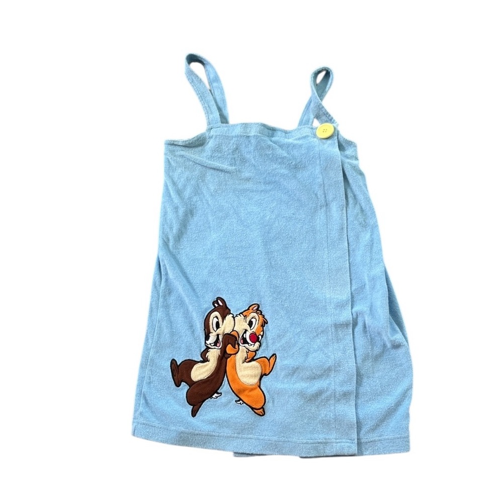 Y2K Disney Womens Blue Chip n’ Dale Towel Dress Coverup Size Medium